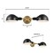 Westinghouse Fixture Wall 60W 2-Light Langhorne Swivel Heads, Matte Black, Brushed Brass 6130800 - alternate 2
